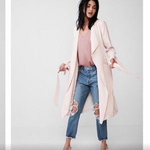 Soft pink trench